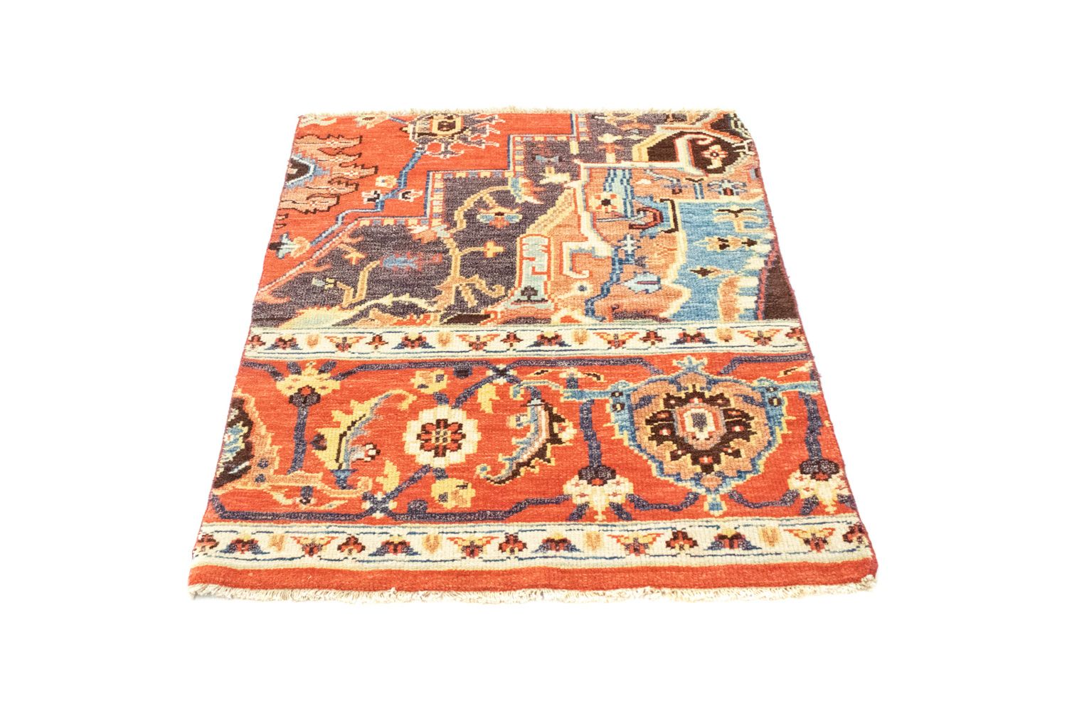 Tapis design - 94 x 78 cm - orange