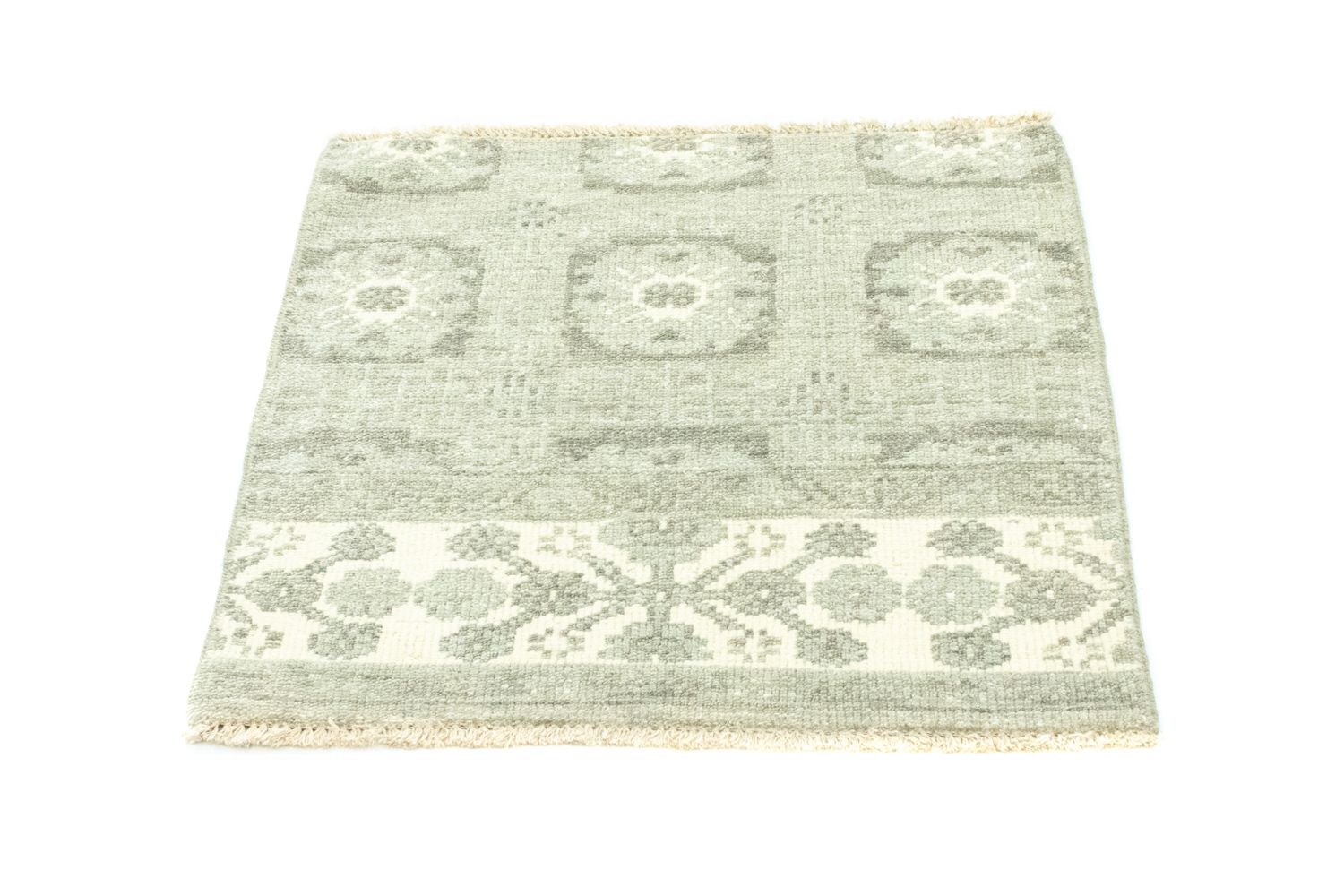 Tapis design carré  - 60 x 60 cm - vert clair