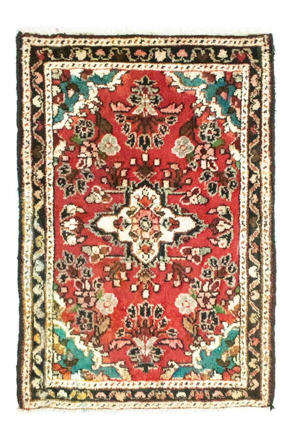 Alfombra persa - Nómada - 97 x 64 cm - rojo