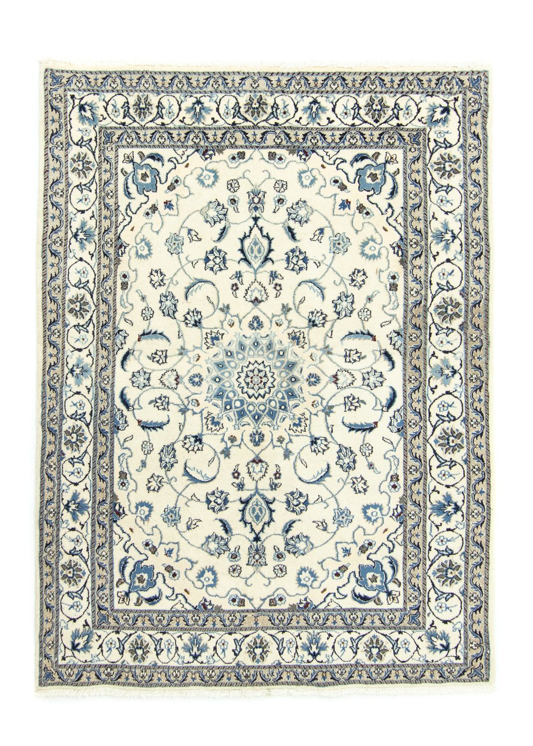 Tapis persan - Nain - Royal - 202 x 150 cm - beige