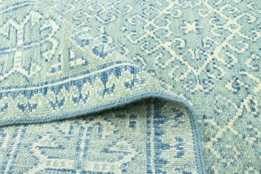 Tapis design - 301 x 258 cm - bleu clair