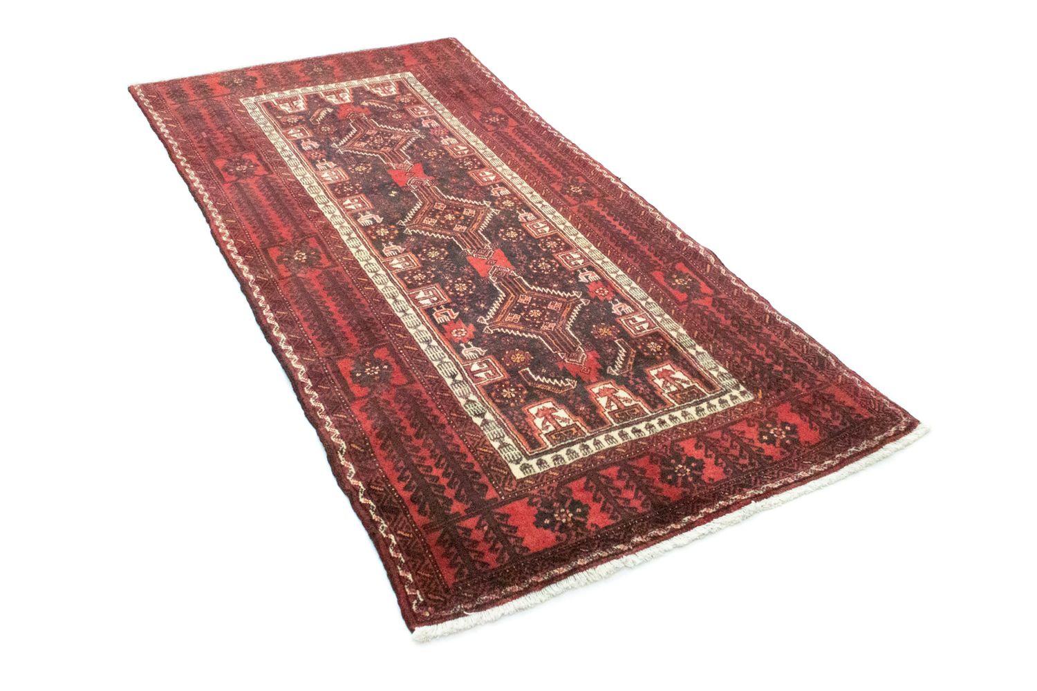 Baluch tapijt - 208 x 105 cm - rood