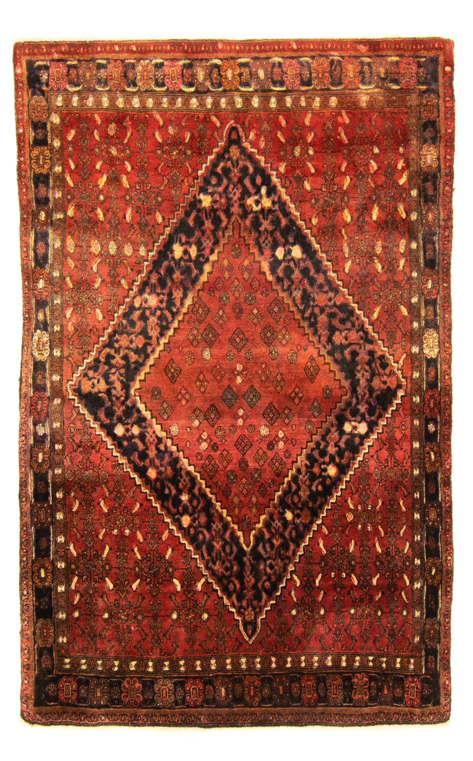 Tapis persan - Bidjar - 206 x 135 cm - orange