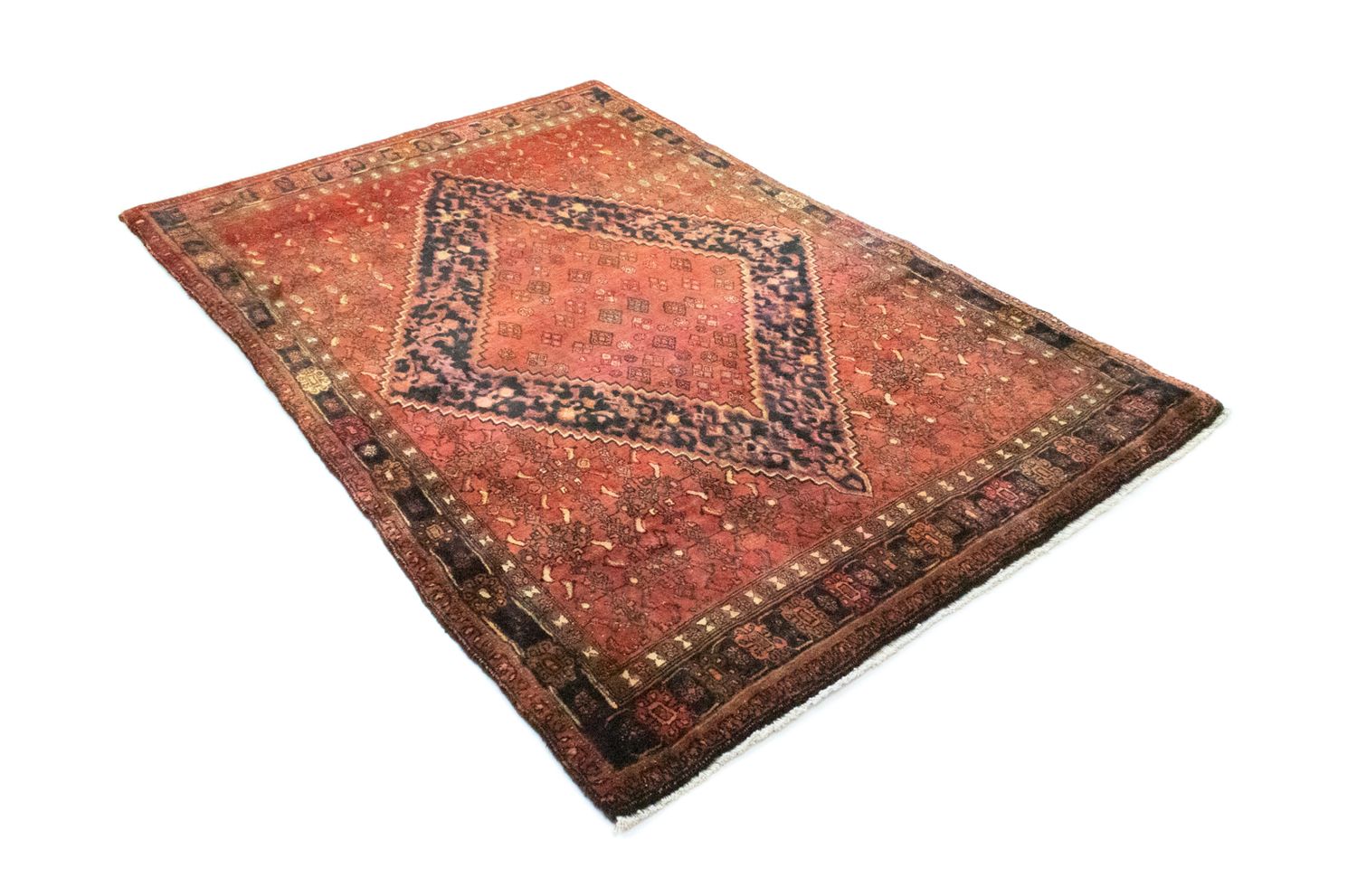 Tapis persan - Bidjar - 206 x 135 cm - orange