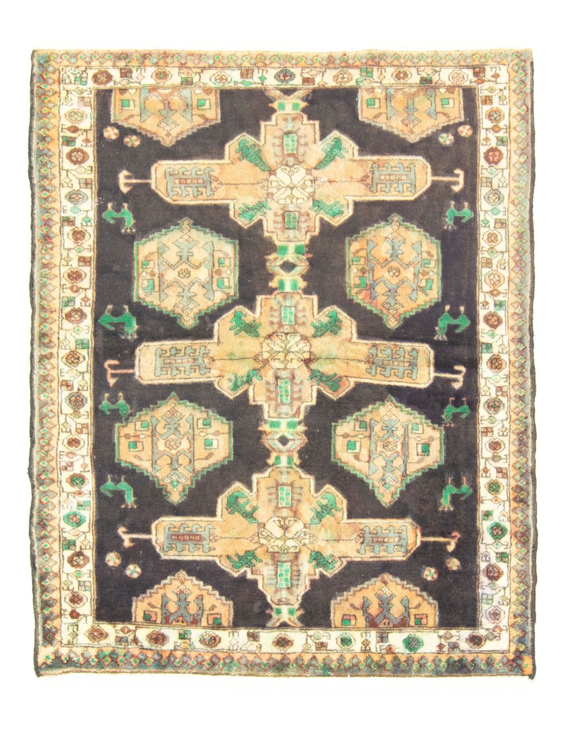 Tapis persan - Nomadic - 145 x 115 cm - bleu