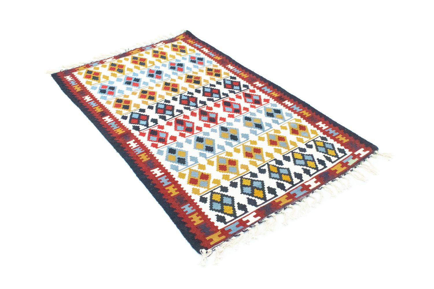 Tapis Kelim - Vieux - 150 x 94 cm - beige