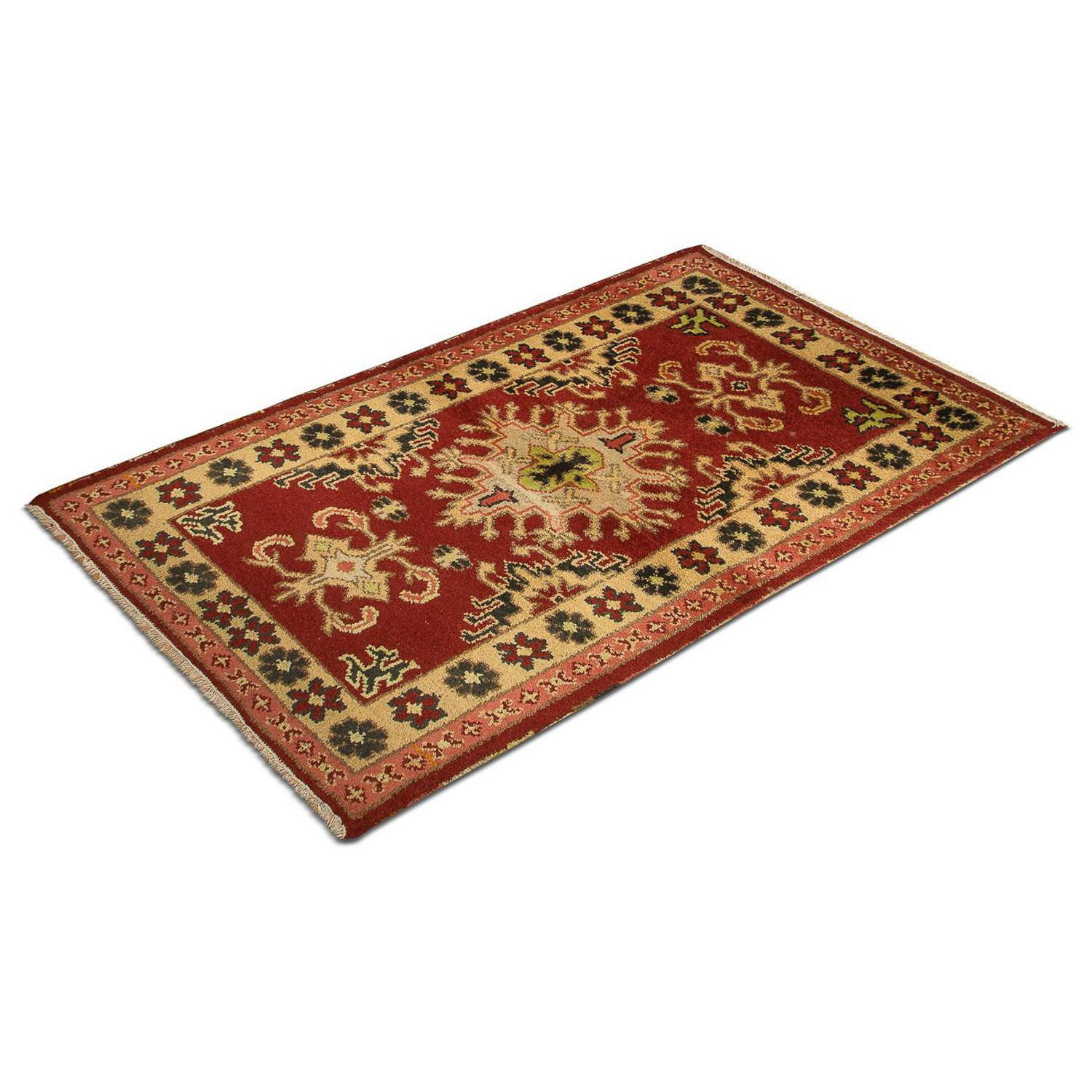 Tapis oriental - 151 x 90 cm - rouge