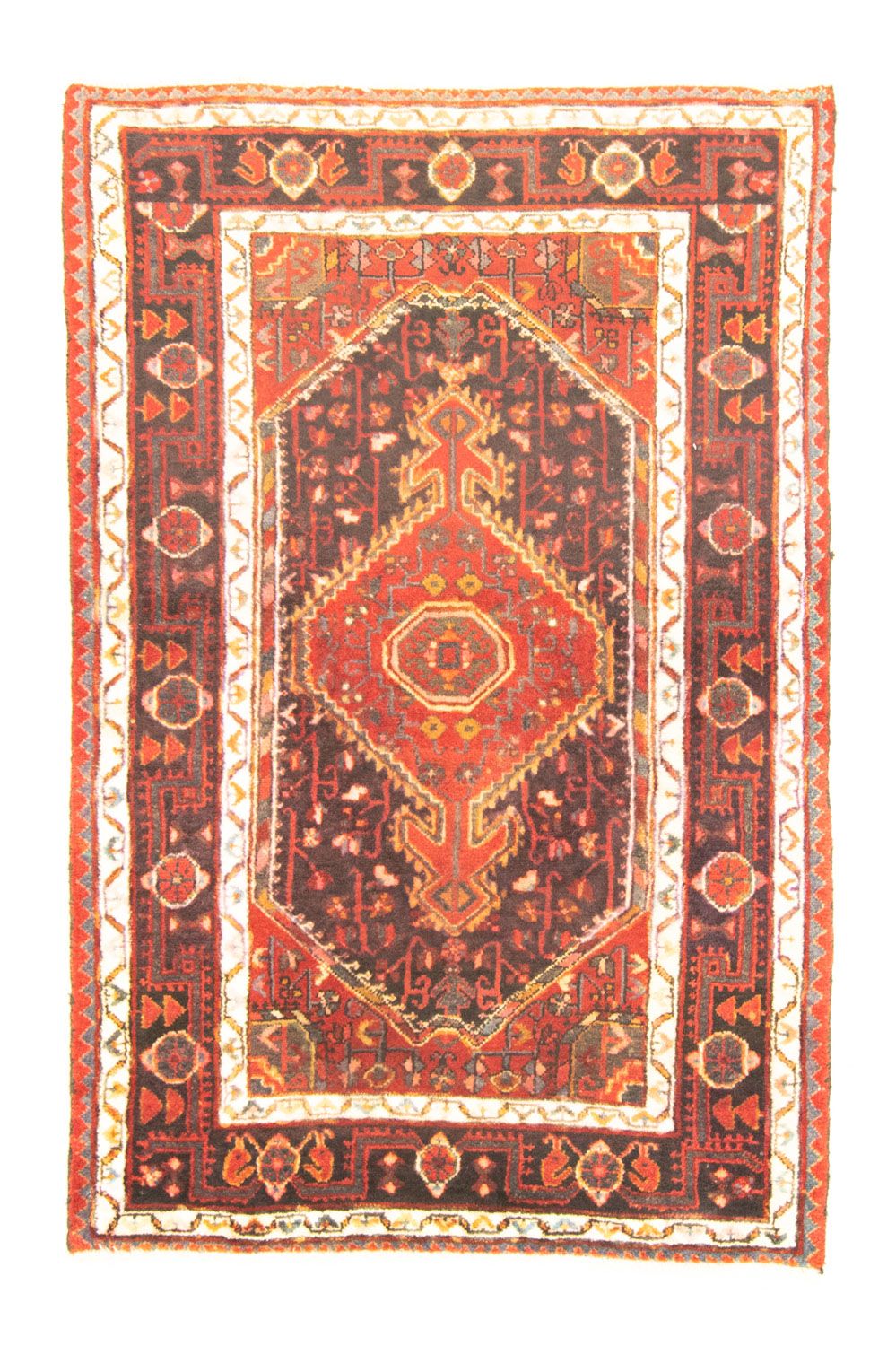 Tapis persan - Nomadic - 170 x 105 cm - marron