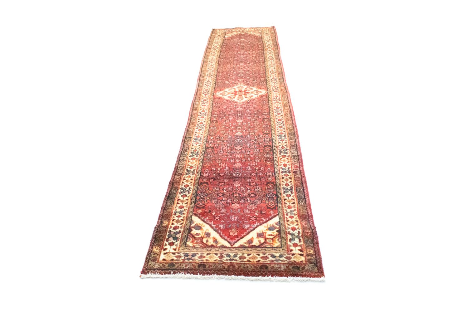 Loper Perzisch Tapijt - Nomadisch - 455 x 90 cm - rood