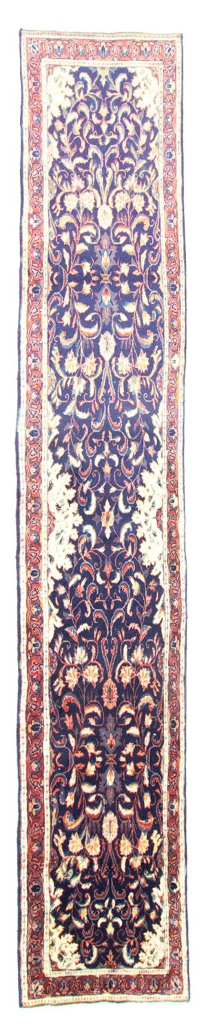 Tapis de couloir Tapis persan - Classique - 402 x 72 cm - bleu foncé