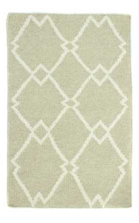 Kelim matta - trendig - 90 x 60 cm - beige