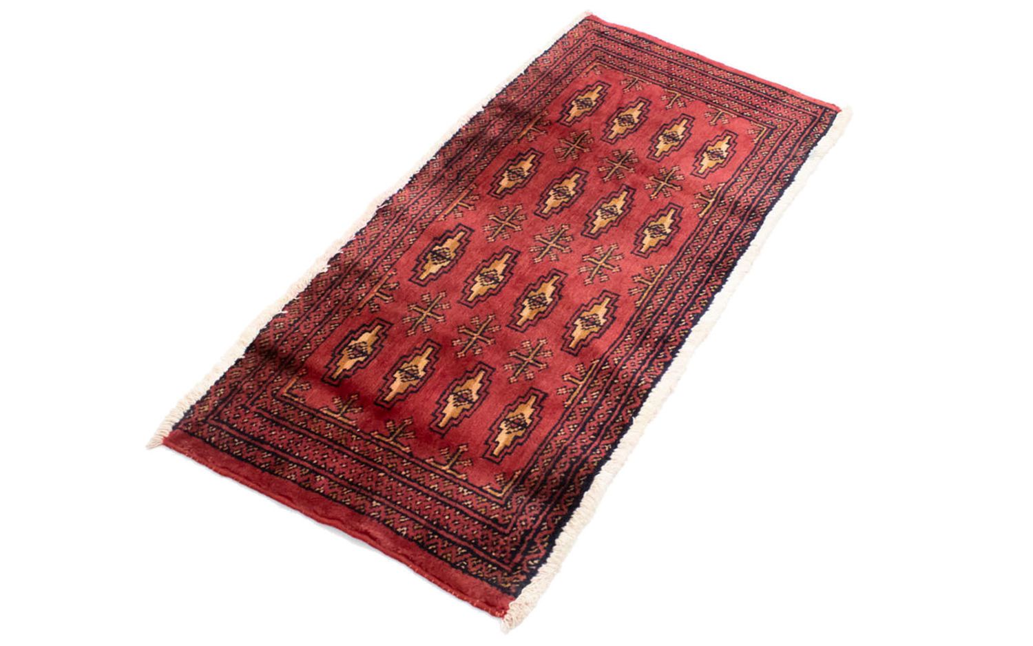 Alfombra Turkaman - 130 x 60 cm - rojo