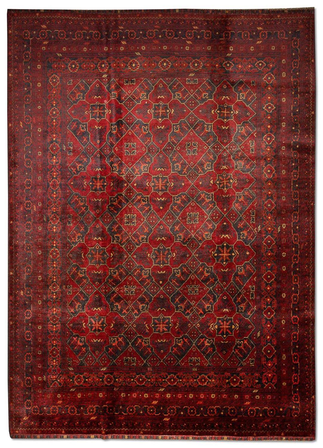 Afghan Rug - Kunduz - 298 x 210 cm - red