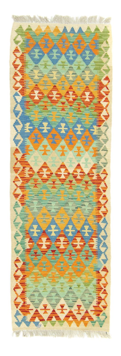 Runner Kelim Rug - Oriental - 197 x 64 cm - colorful