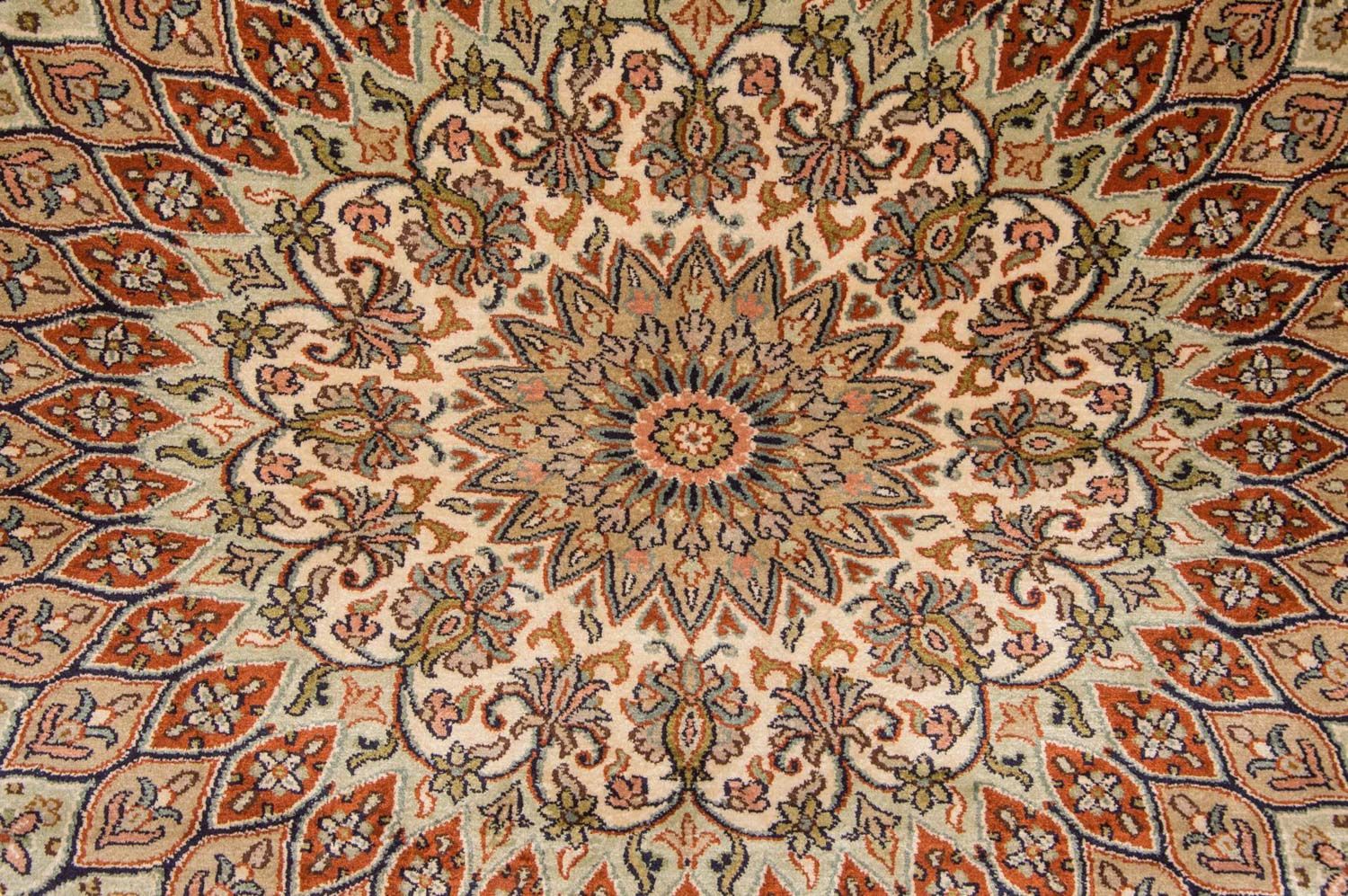 Jedwabny dywan - Kashmir Silk - 287 x 197 cm - wielokolorowy