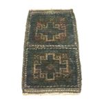 Afghan Rug - 47 x 25 cm - blue