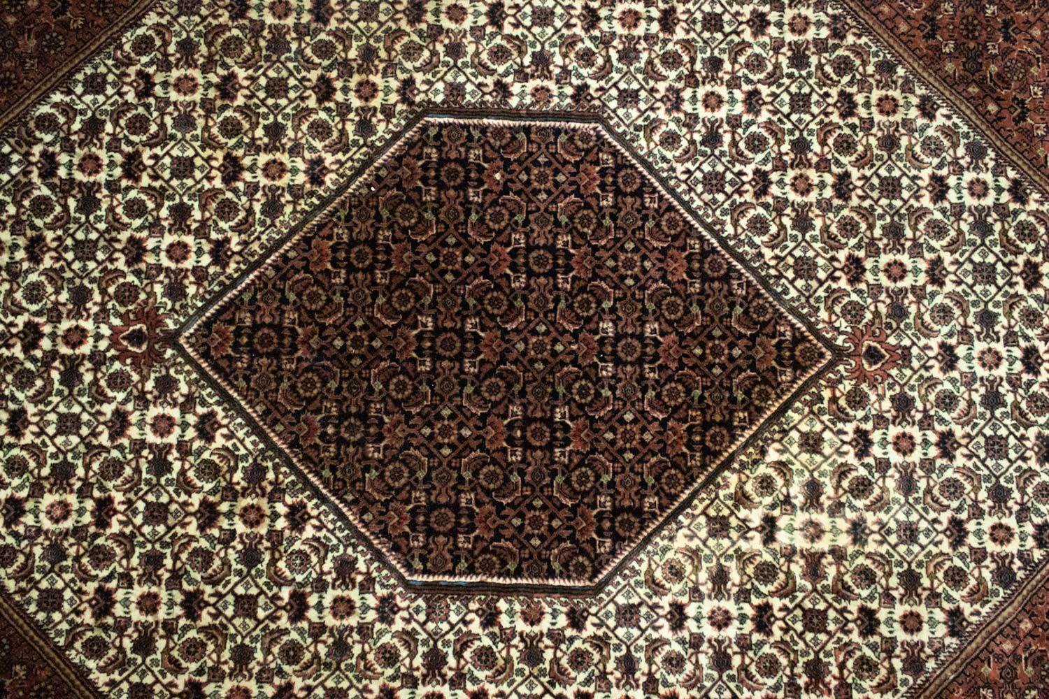 Alfombra persa - Bidjar - 354 x 306 cm - marrón