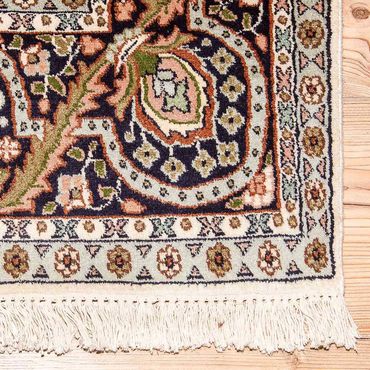 Zijden tapijt - Kashmir Silk - 190 x 123 cm - beige