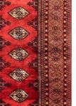 Loper Turkaman tapijt - 369 x 106 cm - rood