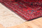 Tapis de couloir Tapis afghan - Kunduz - 286 x 81 cm - rouge