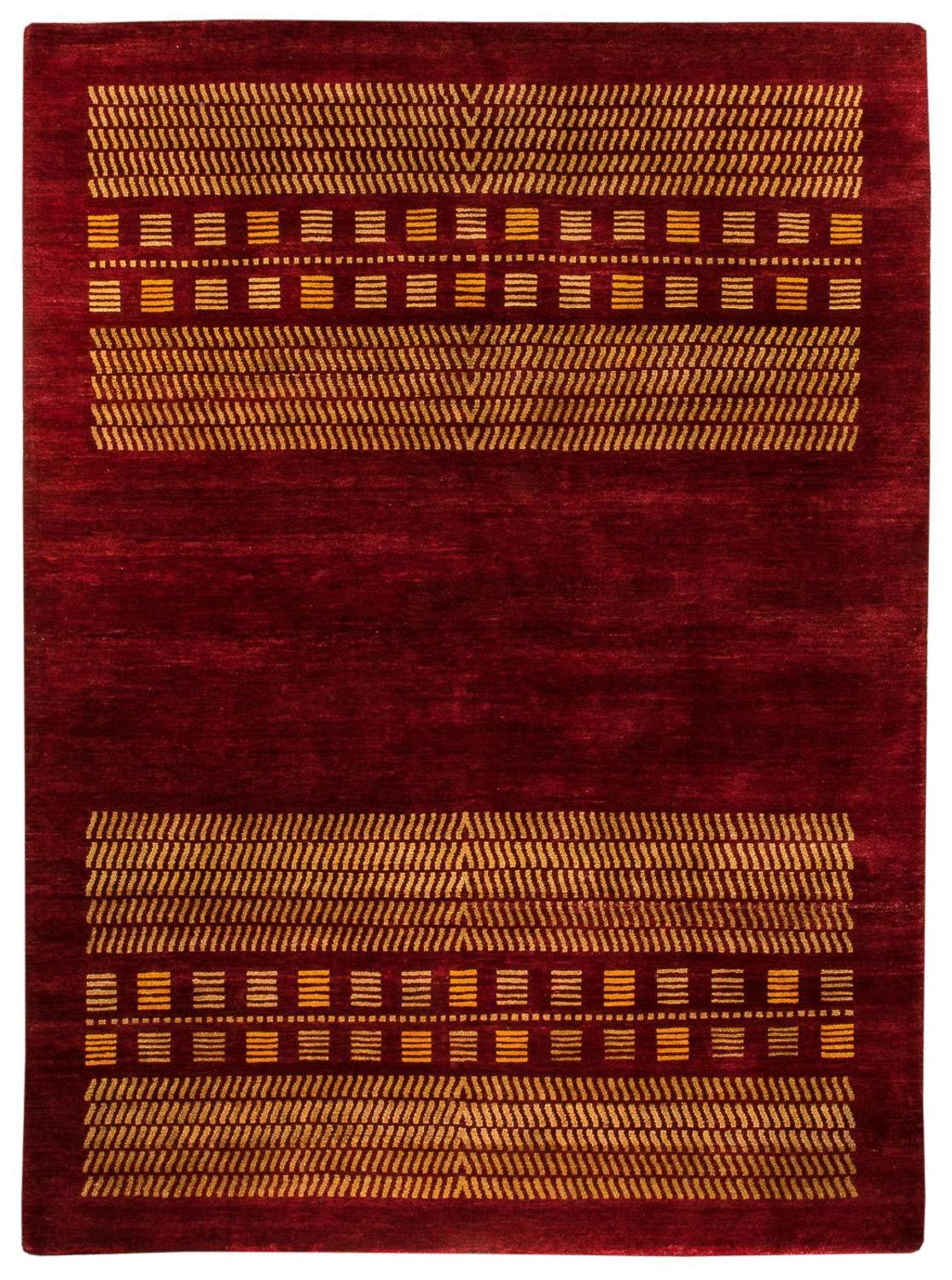 Gabbeh Tæppe - Loribaft Persisk - 240 x 175 cm - rød