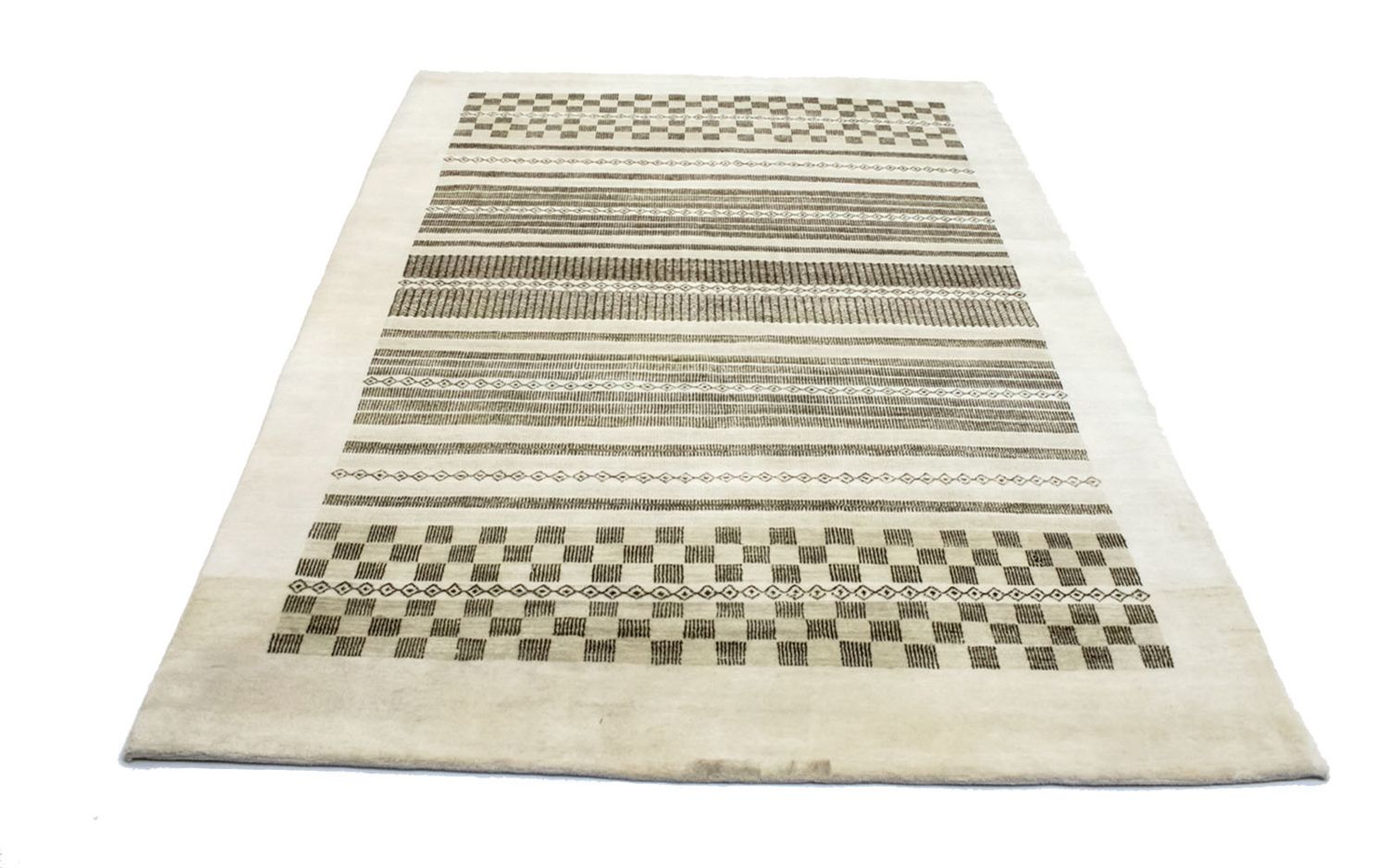 Tapis Gabbeh - Loribaft Persan - 199 x 142 cm - beige