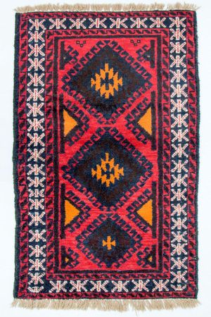 Baluch tapijt - 136 x 76 cm - rood