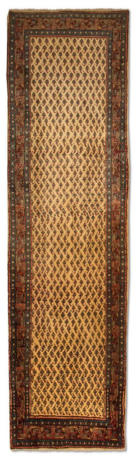 Runner Perser Rug - Mir - 300 x 82 cm - gold