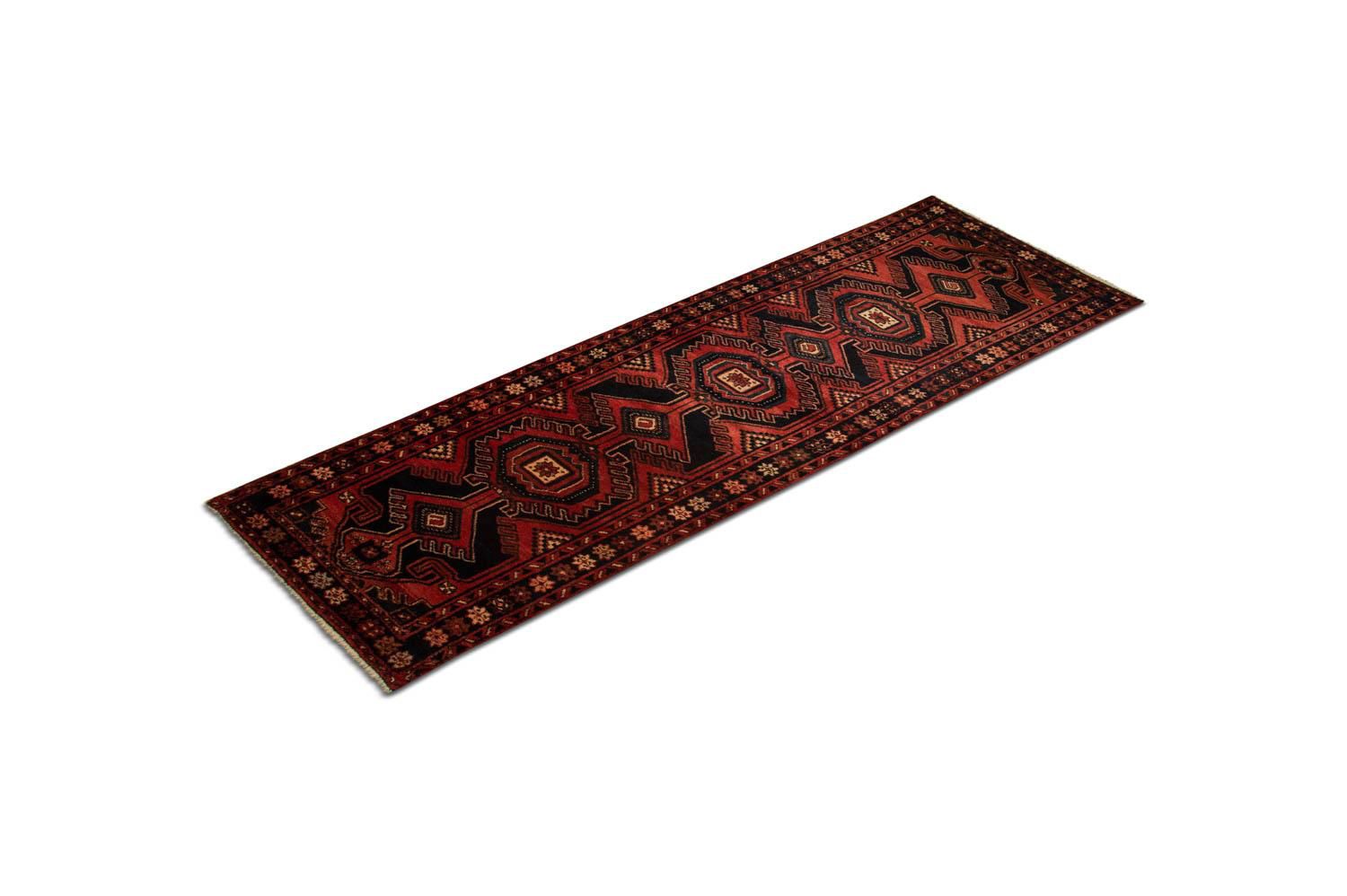 Corredor Tapete Persa - Nomadic - 295 x 95 cm - vermelho