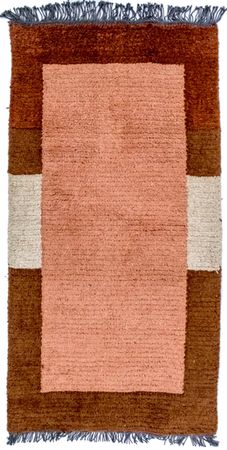 Tapis Népalais - 140 x 70 cm - marron