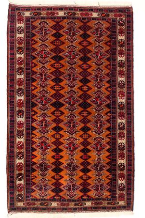 Loper Baluch tapijt - 174 x 100 cm - mosterdgeel