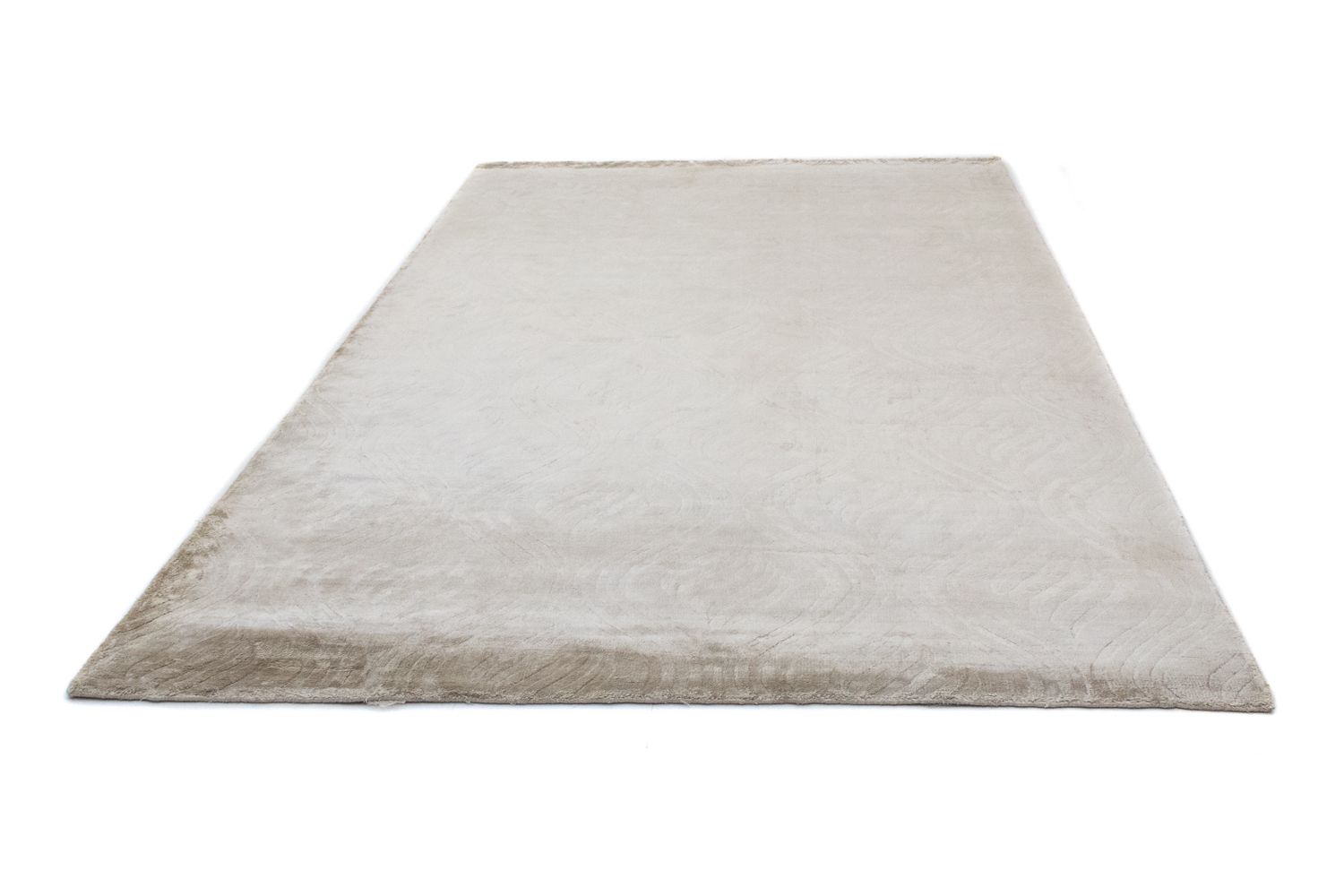 Alfombra de lana - 256 x 153 cm - plata