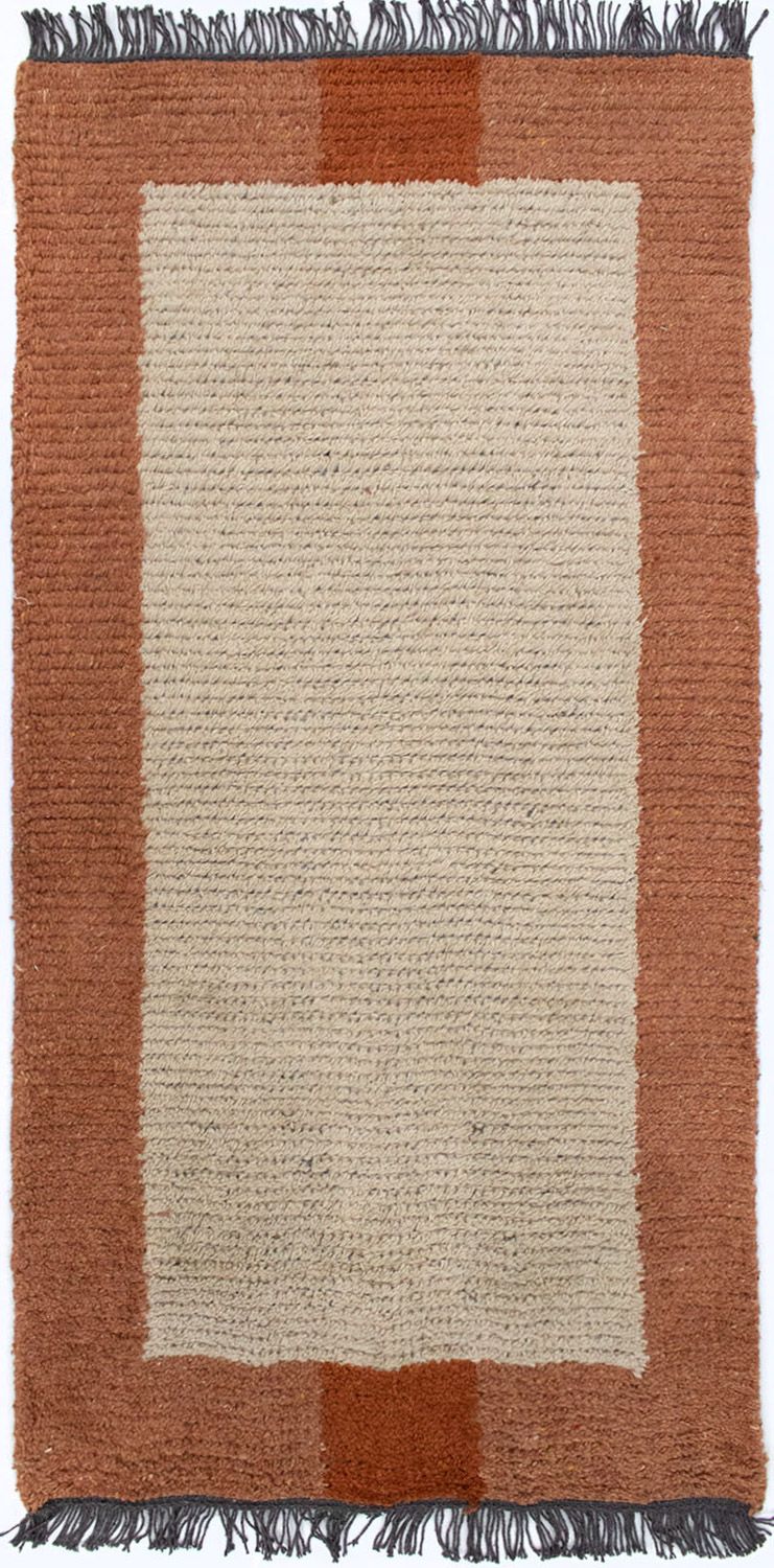 Tapis Népalais - 140 x 70 cm - beige