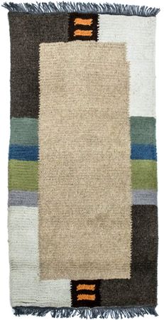 Tapis Népalais - 140 x 70 cm - beige