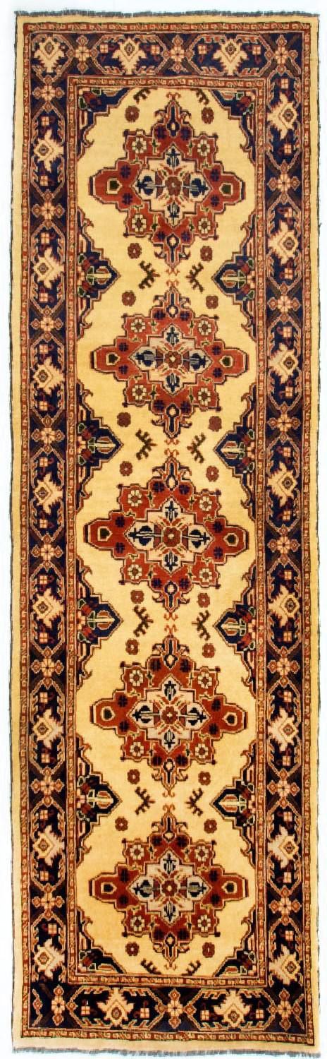 Løper Afghansk teppe - Hatshlu - 283 x 86 cm - beige