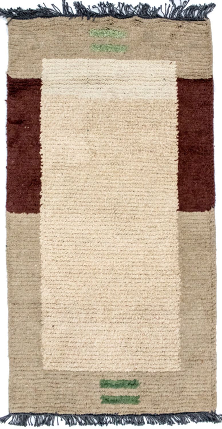 Tapis Népalais - 140 x 70 cm - beige