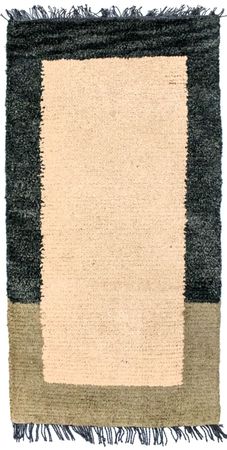 Tapis Népalais - 140 x 70 cm - beige