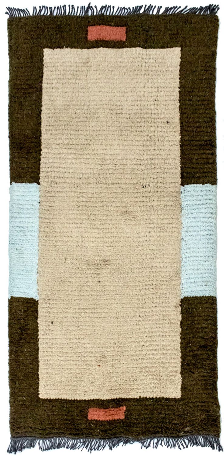 Tapis Népalais - 140 x 70 cm - beige