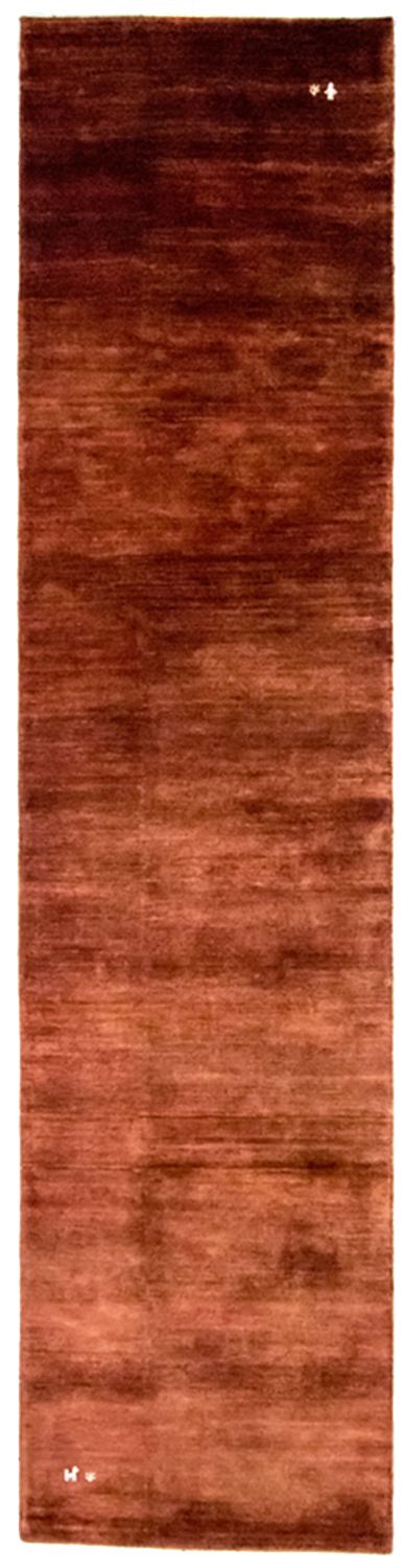 Tapis de couloir Tapis Gabbeh - Loribaft Persan - 294 x 72 cm - marron