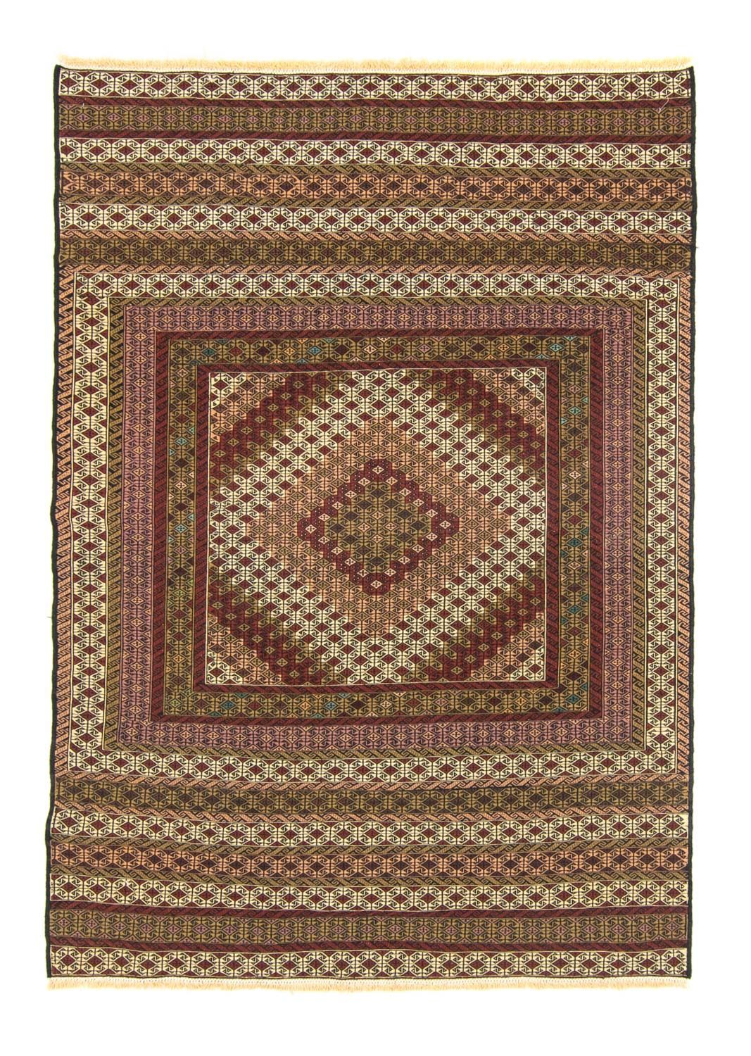 Kelim Carpet - orientalisk matta - 185 x 132 cm - flerfärgad