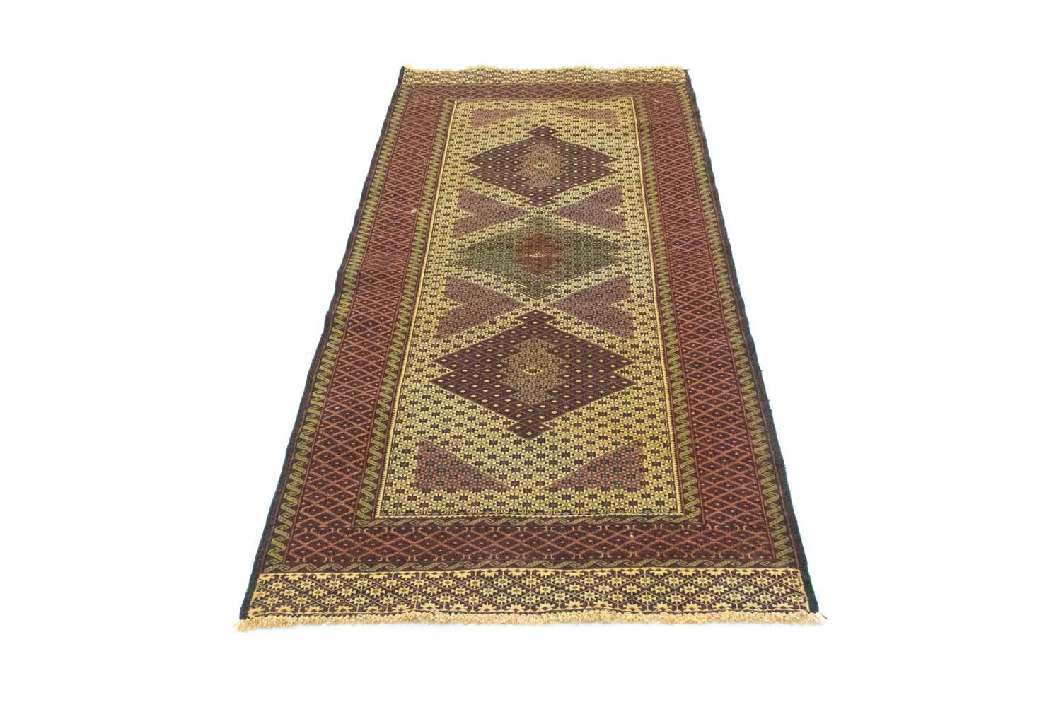 Runner Kelim Carpet - orientalisk matta - 201 x 82 cm - beige