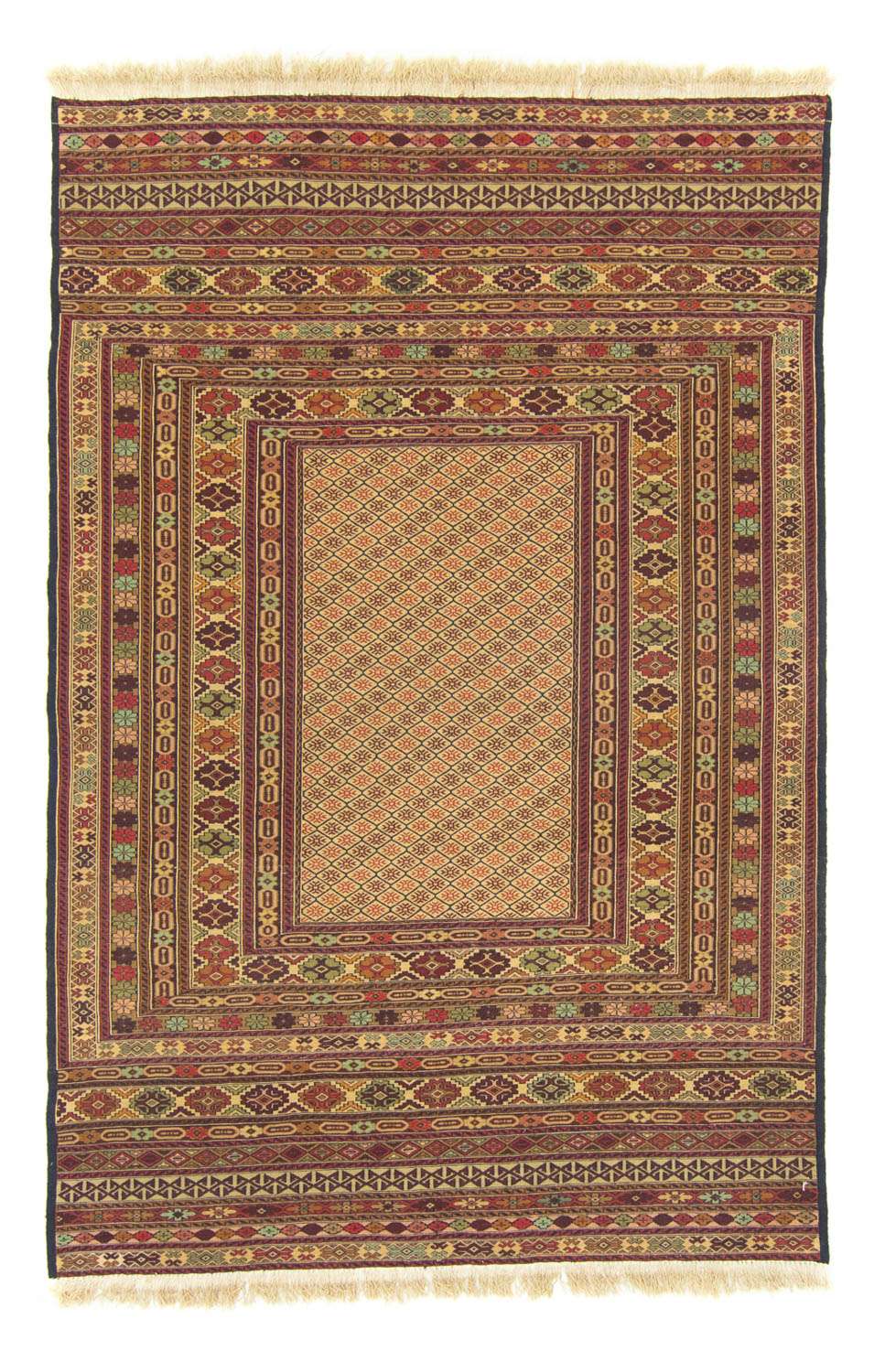 Tapis Kelim - Oriental - 189 x 130 cm - marron