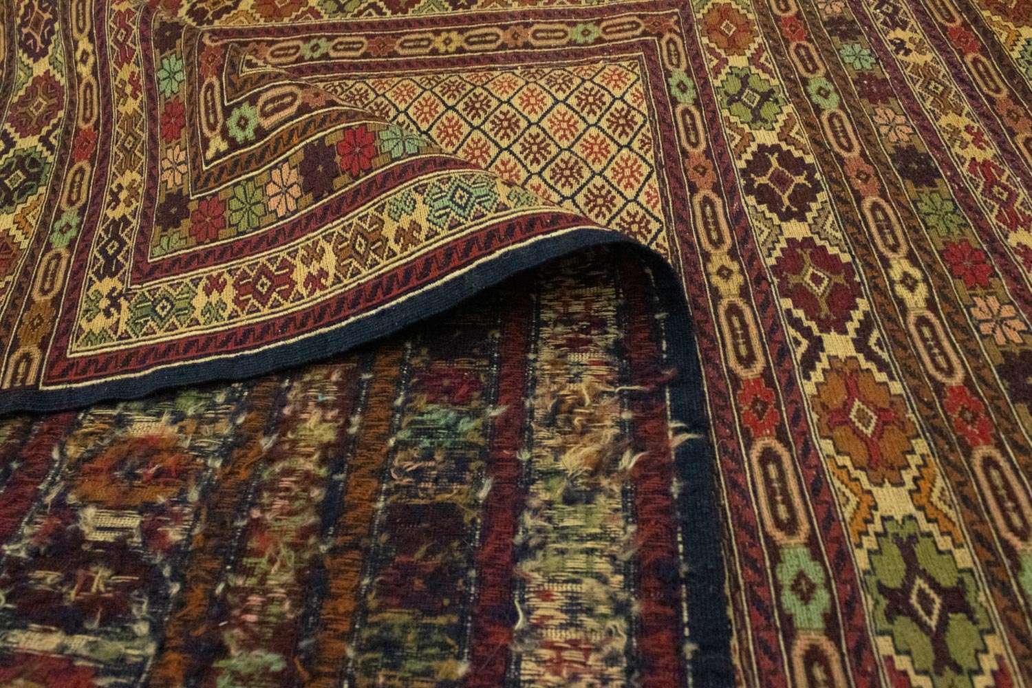 Kelim Carpet - orientalisk matta - 189 x 130 cm - brun