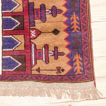 Tapis Belutsch - 130 x 83 cm - multicolore