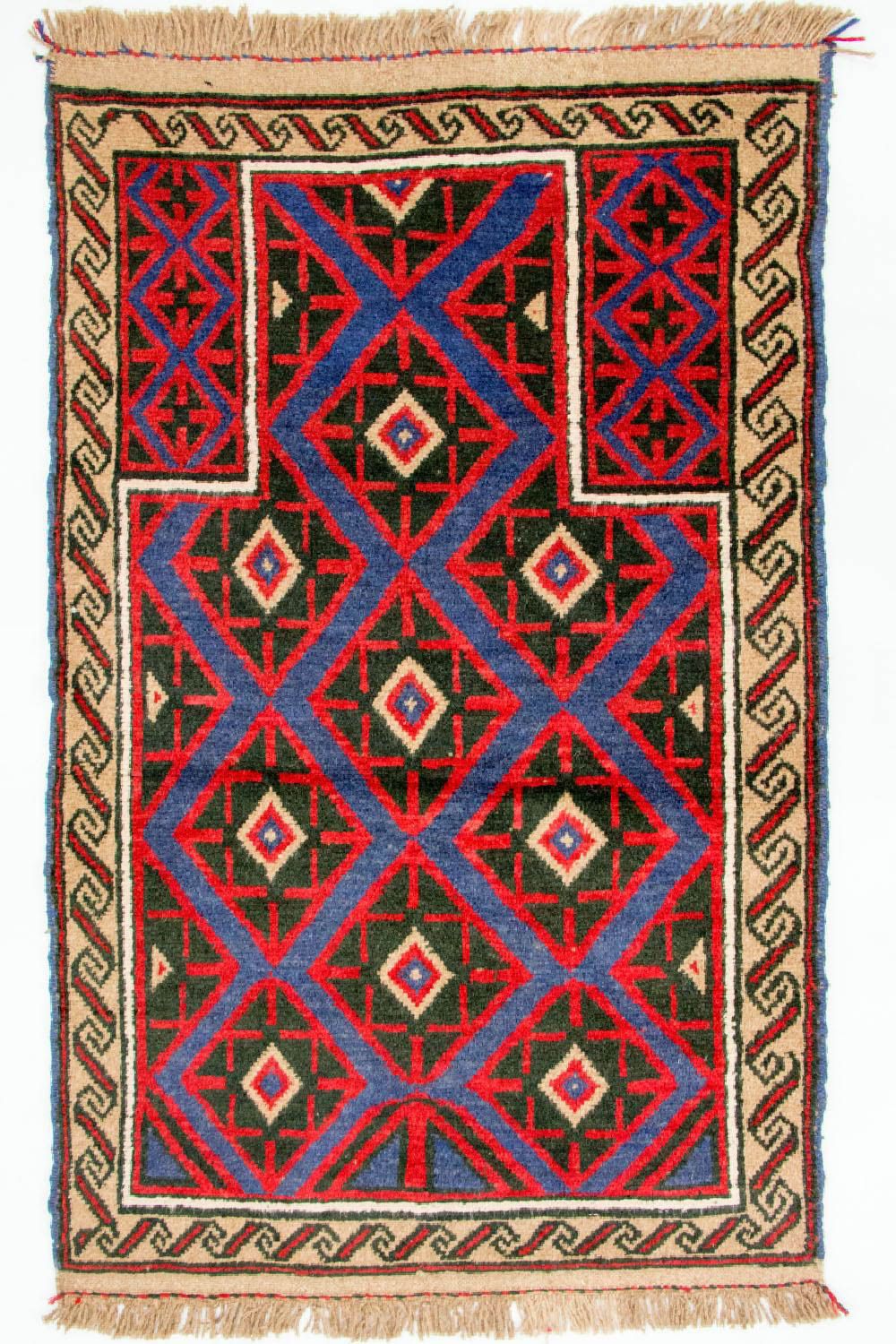 Baluch-matta - 135 x 82 cm - röd