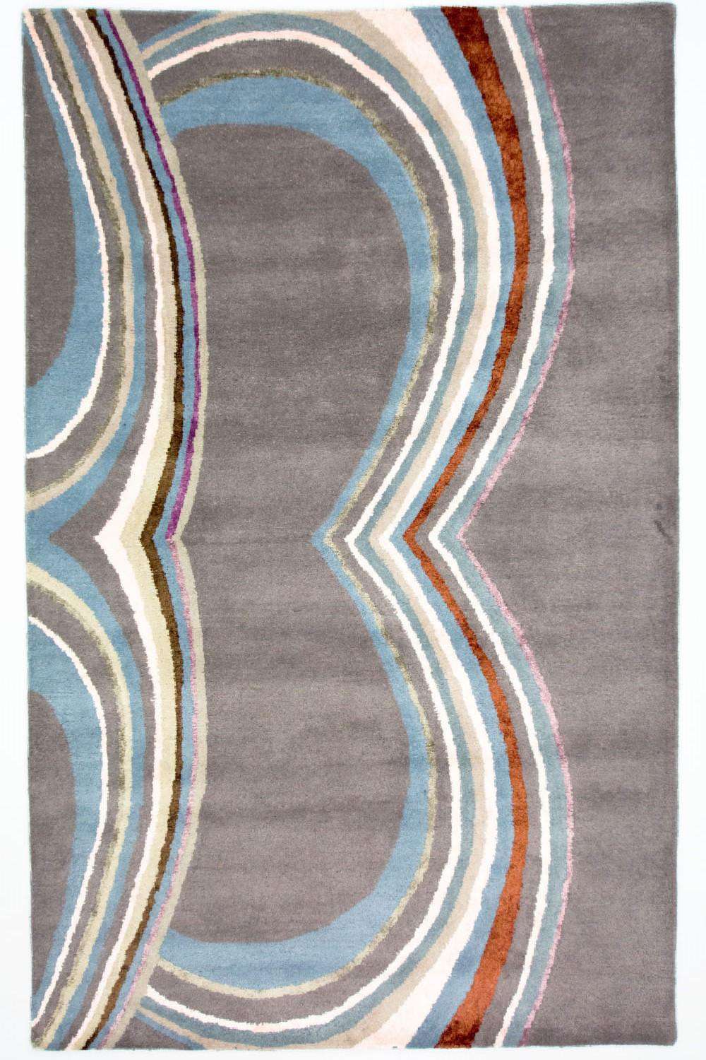 Designermatta - 241 x 153 cm - flerfärgad