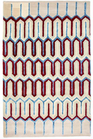 Tapis design - 241 x 156 cm - beige