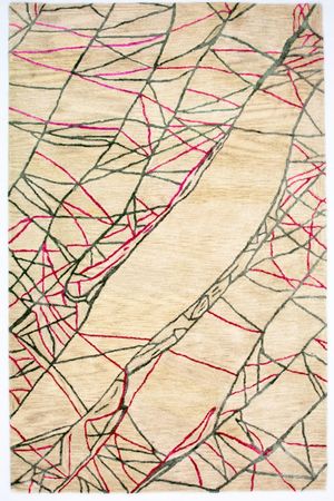 Designer Rug - 242 x 154 cm - beige