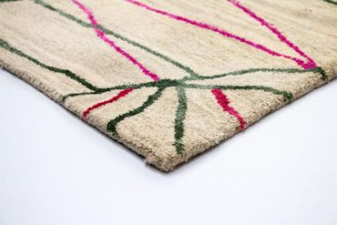 Alfombra de diseño - 242 x 154 cm - beige