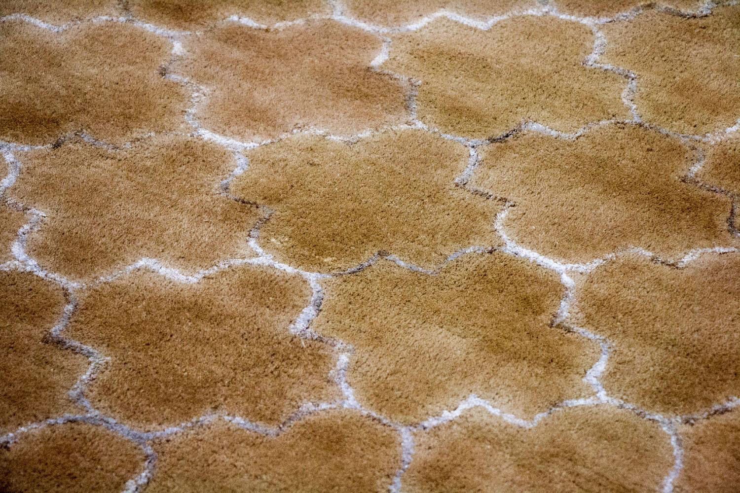 Alfombra de lana - 246 x 156 cm - beige